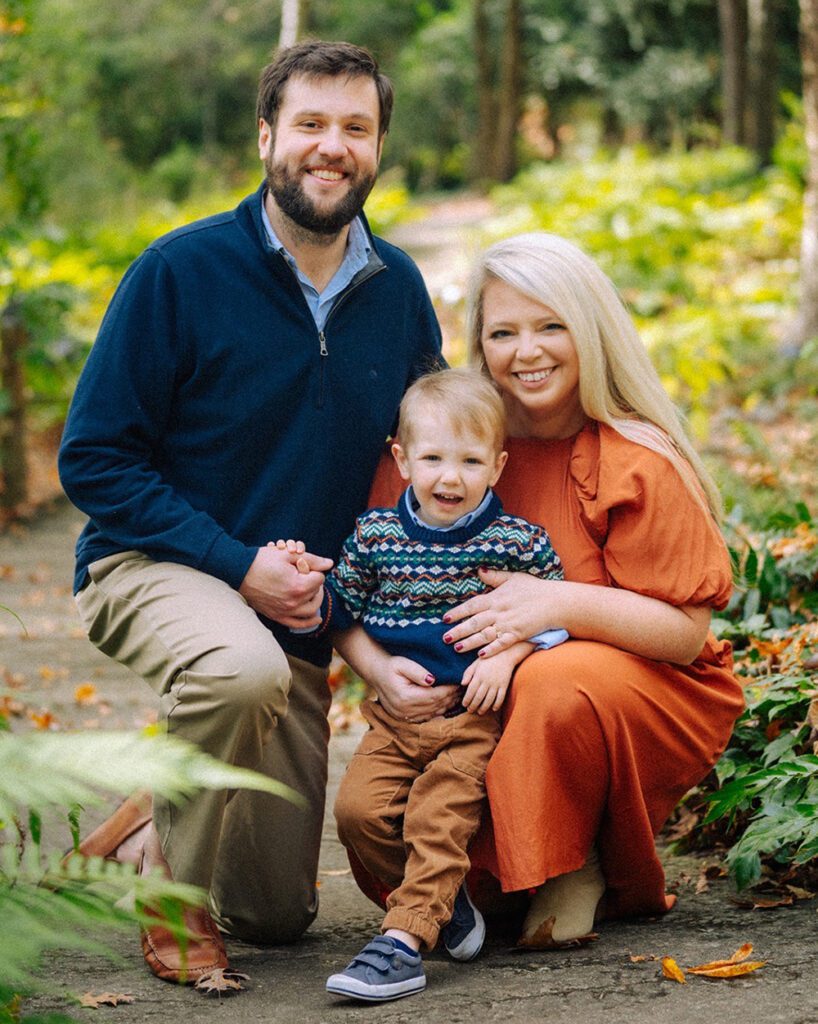 Tyler and Jessica Hinton with son, Sam